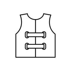 life vest icon - vector