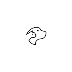 dog Logo icon design template trendy concept for pet shop