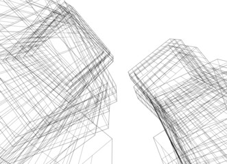 modern architecture 3d