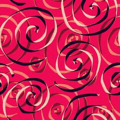 red seamless abstract pattern background fabric design print wrapping paper digital illustration texture wallpaper