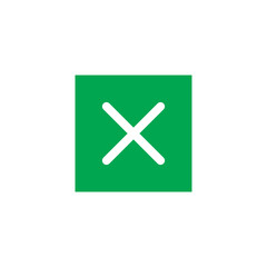 Green check mark icon. Vector check icon