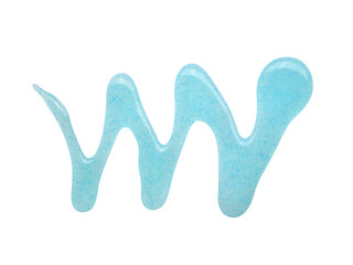 Sample of shower gel isolated on white