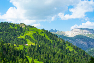 Fototapeta na wymiar Alpine resort in the Dolomites,Cortina D Ampezzo,South Tyrol,Italy,Europe.