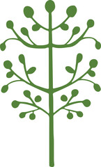 fairytale tree in cartoon style plant vector illustration