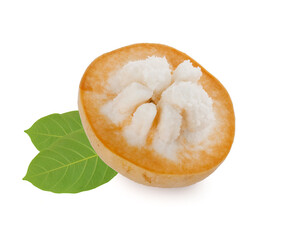 Santol fruit isolated on white background