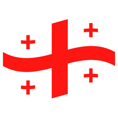 Obraz premium National flag of Georgia