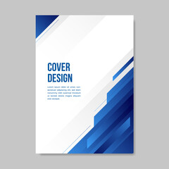 Book cover brochure diagonal design in geometric style. Vector illustration.