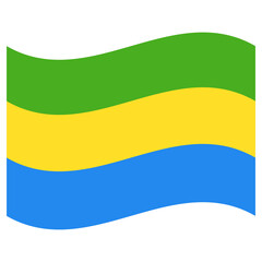 National flag of Gabon