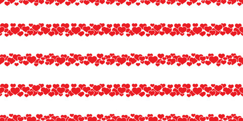 Fototapeta premium heart seamless pattern valentine vector doodle cartoon tile background repeat wallpaper gift wrapping paper illustration design