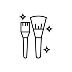 Cosmetics icon vector set. makeup illustration sign collection. woman beauty symbol or logo.
