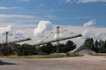 Żwirownia, wydobycie żwiru © Monika