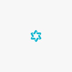hexagram star logo, star hexagram logo, star logo, hexagram logo, hexagram, star David logo, religion symbol, Judaism, icon, logo, simple vector