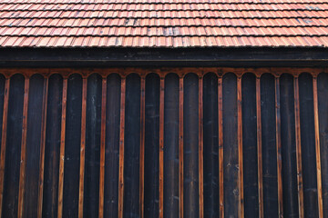 Rustic wooden brown background, copy space.