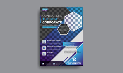 Modern Corporate flyer template design