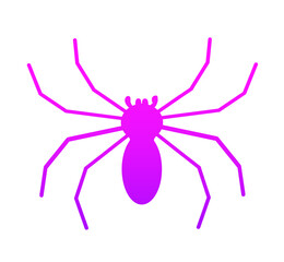 Purple spider silhouette
