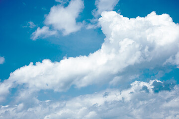 Naklejka na ściany i meble Blue sky with cloud. The abstract style for text, design, websites, bloggers, publications.
