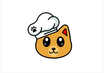 cat chef icon logos