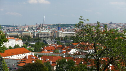 Fototapeta na wymiar a beautiful view of Prague. Czech Republic