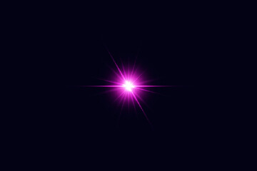 Colorful lens flare light