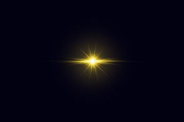 yellow lens flare effects