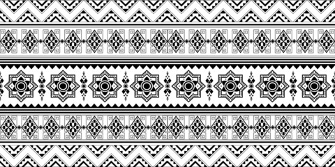 seamless ethnic pattern design.Geometric ethnic oriental ikat pattern traditional Design.Geometric ethnic oriental pattern traditional Design for background,carpet,clothing,wrapping,fabric,embroidery
