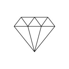 Minimal Diamond vector illustration