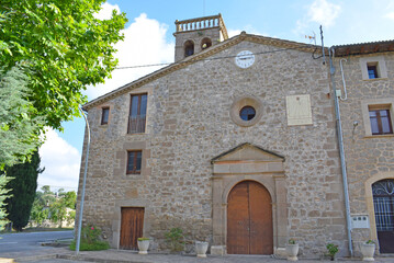 Fototapeta premium Iglesia Santa Maria de Marles, Gerona Cataluña España 