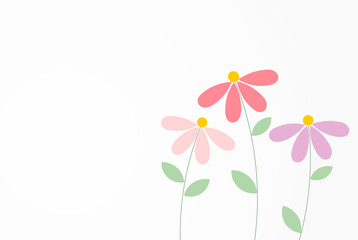 Cute pastel flowers background