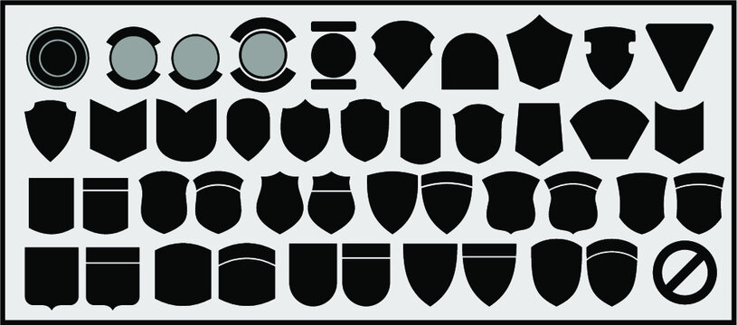 Templates for the design of stripes in the style of military and bikers