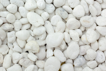 white pebbles stone texture background.