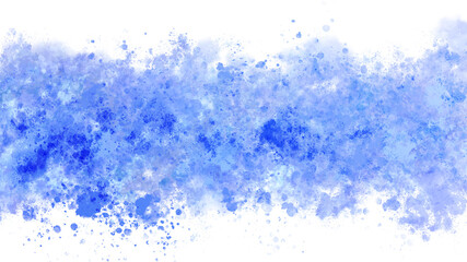 青の水彩の筆の跡、背景素材、テクスチャ