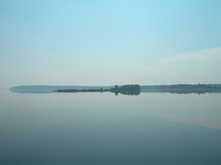 an island on the Dnipro river 