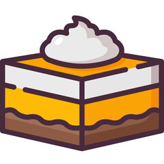 cake line icon