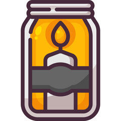 candle line icon