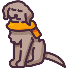 dog line icon