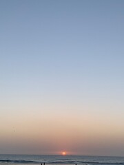 sunset over the sea