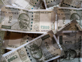 Five hundred Indian currency money notes