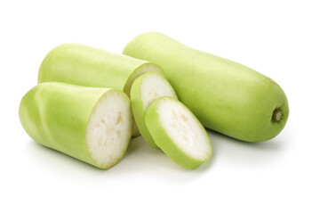 Lagenaria siceraria isolated on white background