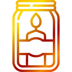 candle gradient icon