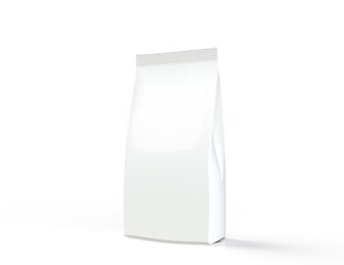 Flexible packaging mock-up with shadow and reflection