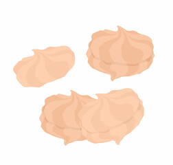 Marshmallows. Vector logo illustration on a white background. 