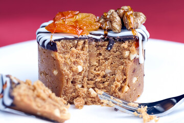 sweet cake made of peanuts, sugar