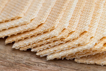 wheat waffles with a square pattern