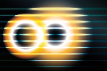 Futuristic black hole background design for website, poster, brand identity, presentation template etc. Premium gradient background with laser rays.