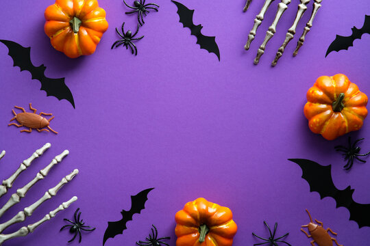 HD wallpaper Halloween Bats Purple Moon  Wallpaper Flare