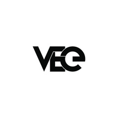 vee initial letter monogram logo design