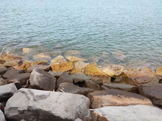 rocks in the sea