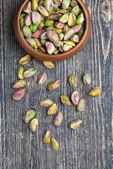 delicious and salty pistachio nuts