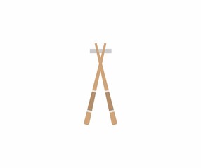 design about Chopsticks icon illustration