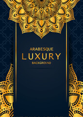 Luxury mandala background with golden arabesque. luxury ornamental mandala design background in gold color. mandala vector Islamic, Turkish, Saudi Arabic, Qatar, Bahrain, Iran, Iraq, Pakistan